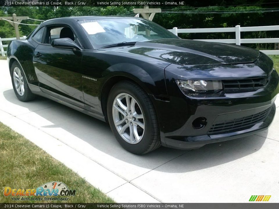 2014 Chevrolet Camaro LS Coupe Black / Gray Photo #6