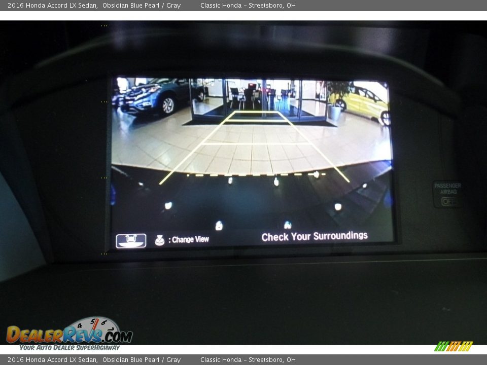 2016 Honda Accord LX Sedan Obsidian Blue Pearl / Gray Photo #10