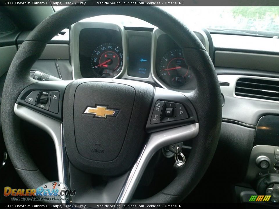 2014 Chevrolet Camaro LS Coupe Black / Gray Photo #8