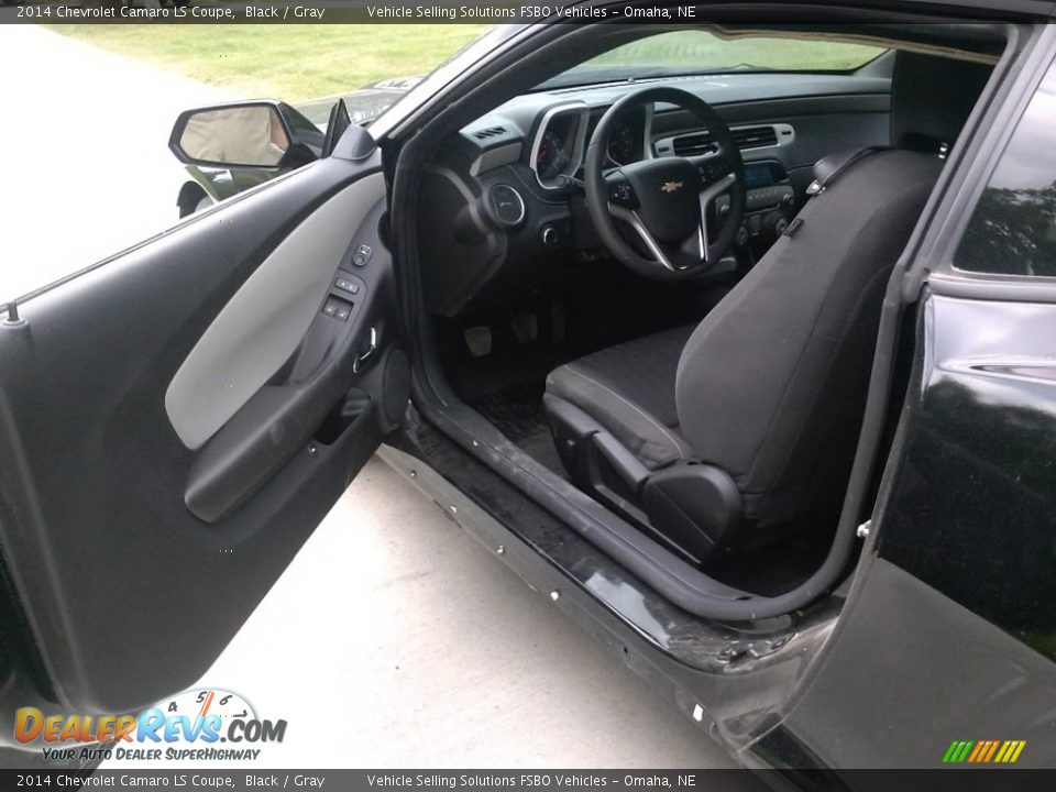 2014 Chevrolet Camaro LS Coupe Black / Gray Photo #14