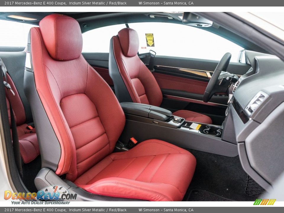 Red/Black Interior - 2017 Mercedes-Benz E 400 Coupe Photo #2