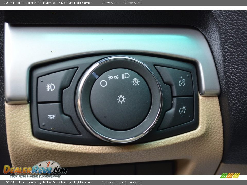 2017 Ford Explorer XLT Ruby Red / Medium Light Camel Photo #18