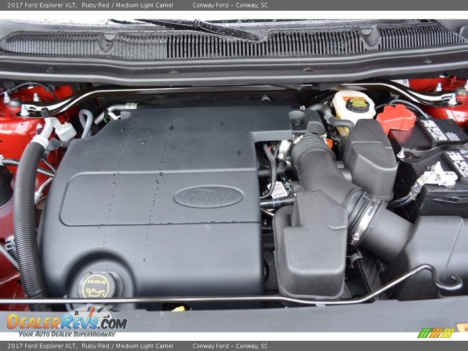 2017 Ford Explorer XLT Ruby Red / Medium Light Camel Photo #22