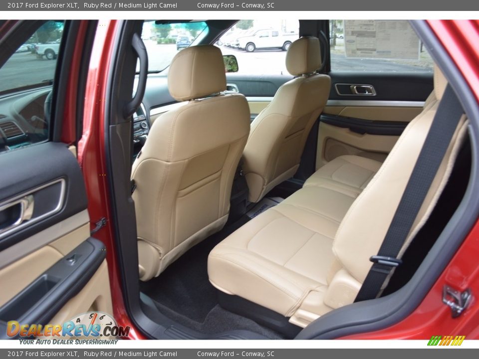 2017 Ford Explorer XLT Ruby Red / Medium Light Camel Photo #26