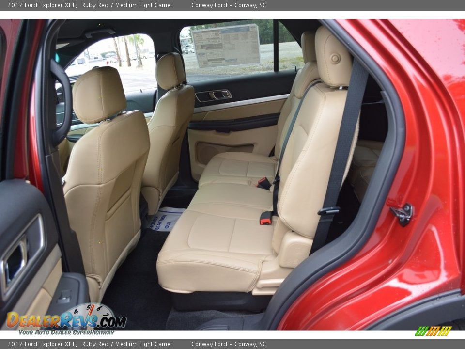 2017 Ford Explorer XLT Ruby Red / Medium Light Camel Photo #27