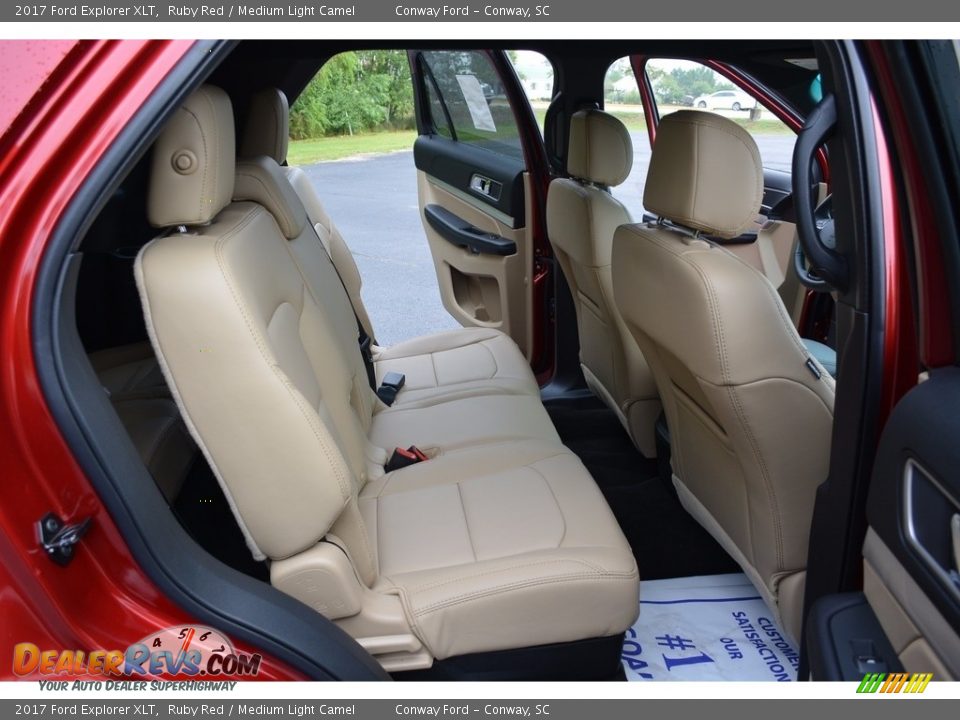2017 Ford Explorer XLT Ruby Red / Medium Light Camel Photo #33