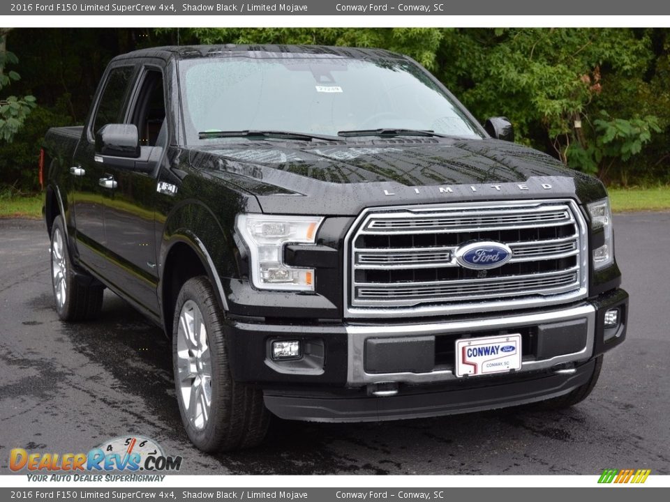 2016 Ford F150 Limited SuperCrew 4x4 Shadow Black / Limited Mojave Photo #1