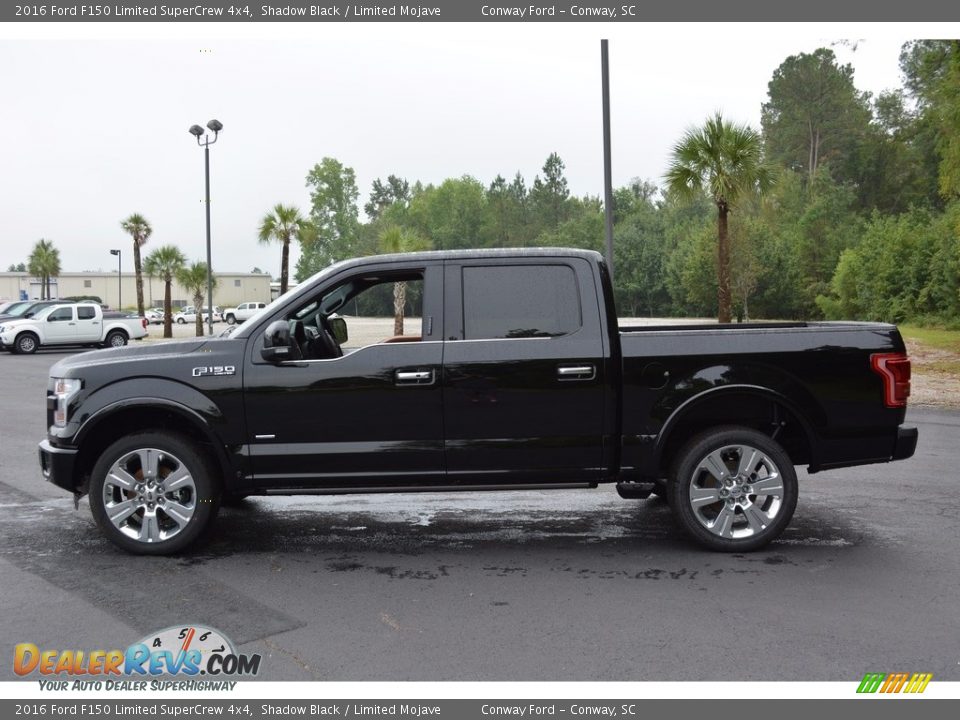 2016 Ford F150 Limited SuperCrew 4x4 Shadow Black / Limited Mojave Photo #8