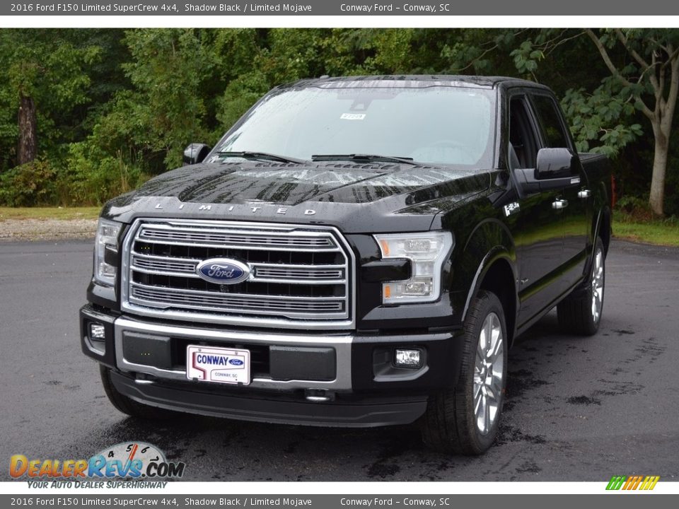 2016 Ford F150 Limited SuperCrew 4x4 Shadow Black / Limited Mojave Photo #9