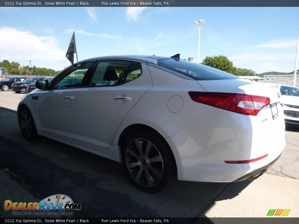 2012 Kia Optima SX Snow White Pearl / Black Photo #4