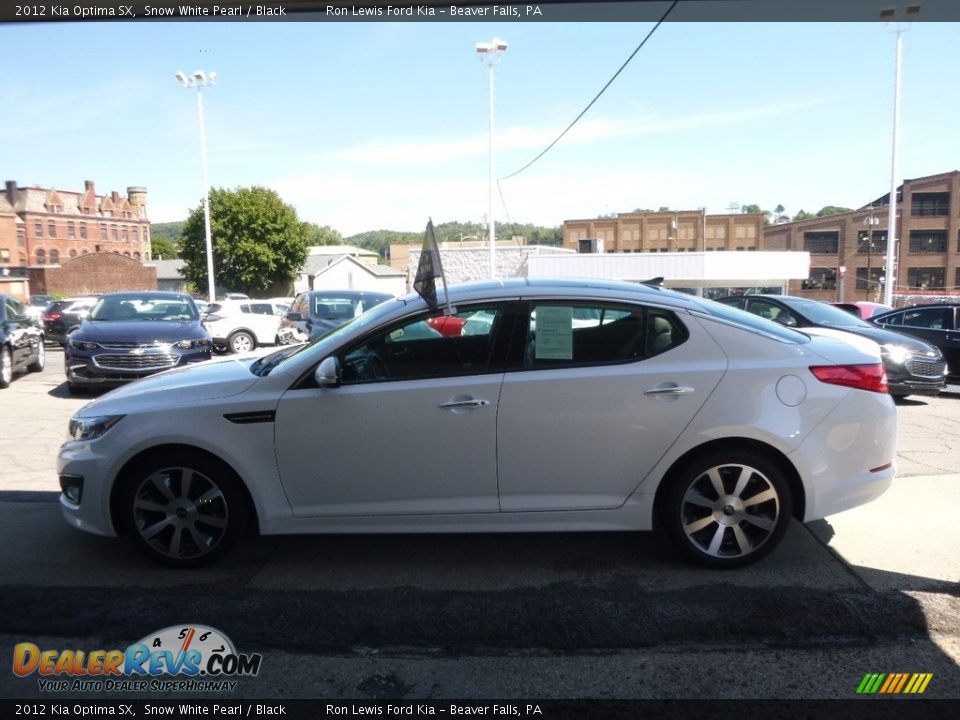2012 Kia Optima SX Snow White Pearl / Black Photo #5