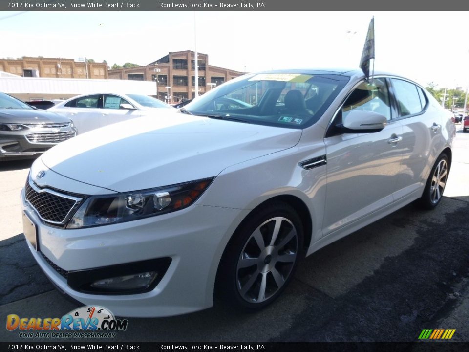 2012 Kia Optima SX Snow White Pearl / Black Photo #6