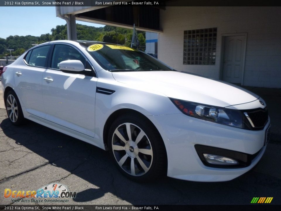 2012 Kia Optima SX Snow White Pearl / Black Photo #8