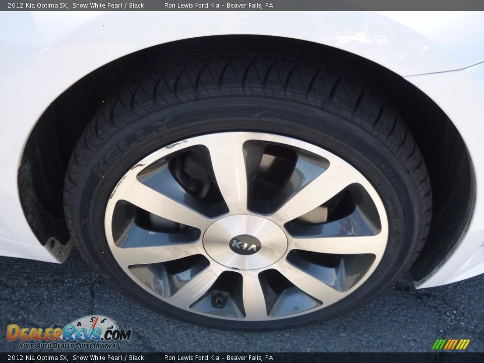2012 Kia Optima SX Snow White Pearl / Black Photo #9