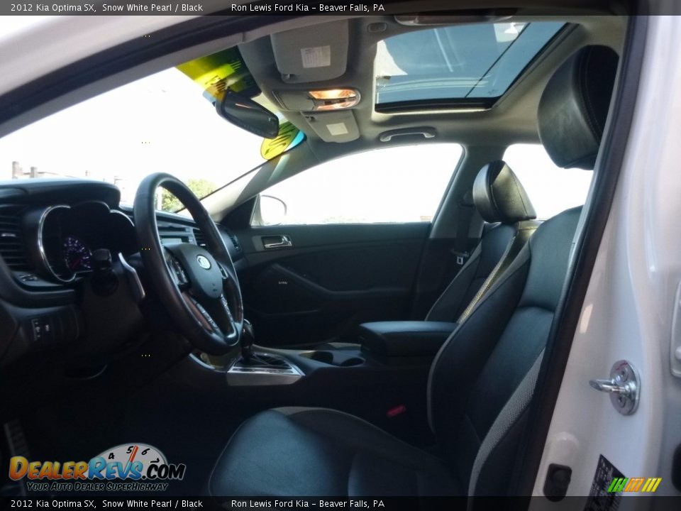 2012 Kia Optima SX Snow White Pearl / Black Photo #10