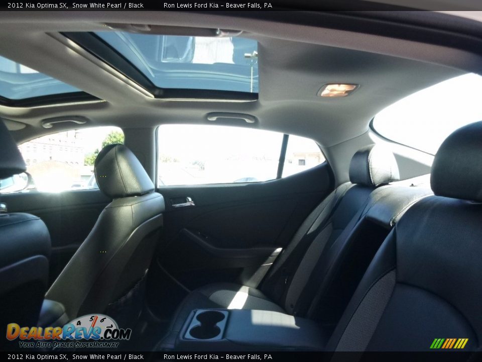 2012 Kia Optima SX Snow White Pearl / Black Photo #11