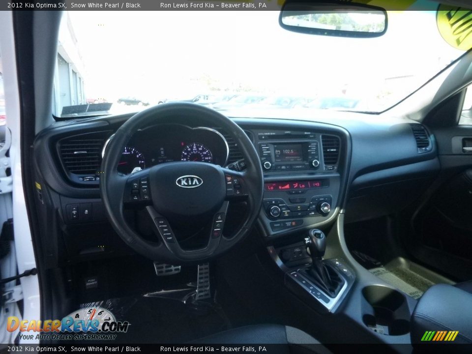 2012 Kia Optima SX Snow White Pearl / Black Photo #12