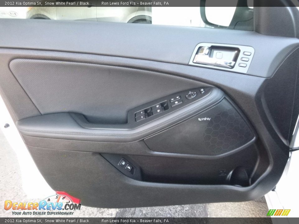 2012 Kia Optima SX Snow White Pearl / Black Photo #13
