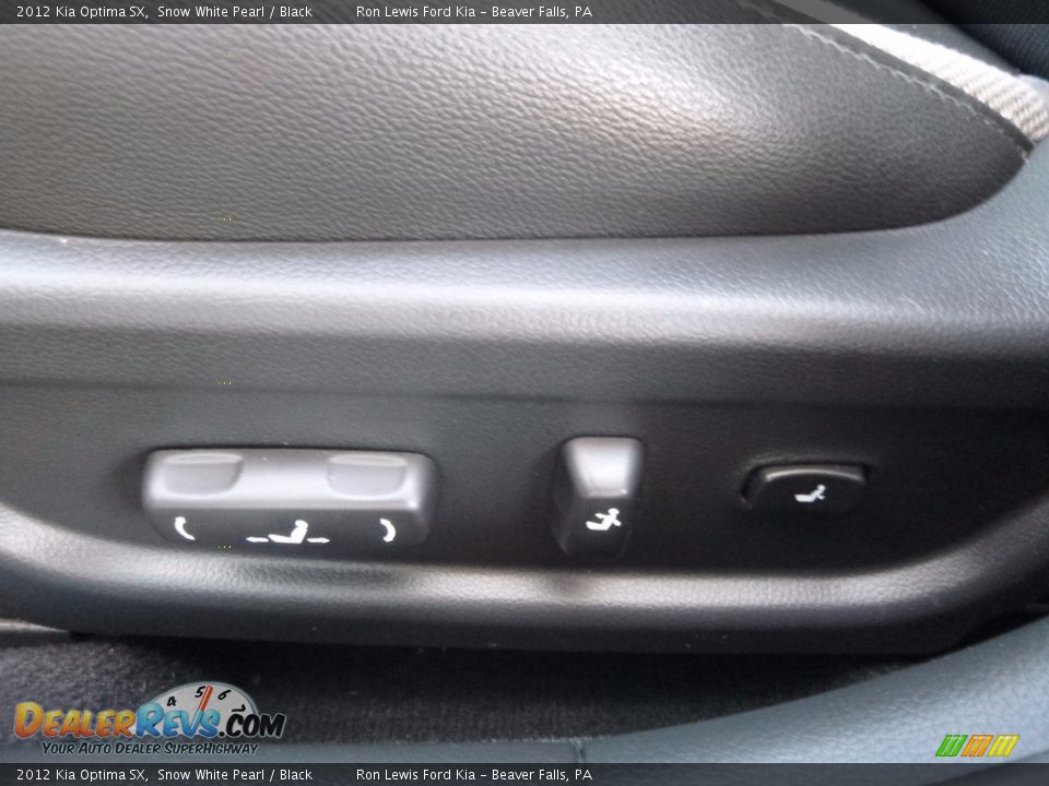 2012 Kia Optima SX Snow White Pearl / Black Photo #15