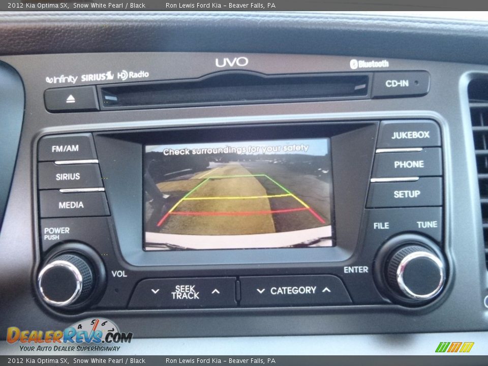 2012 Kia Optima SX Snow White Pearl / Black Photo #18