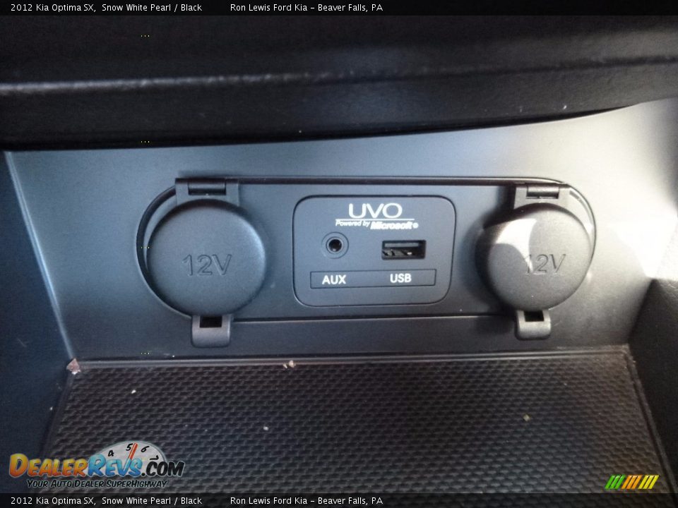 2012 Kia Optima SX Snow White Pearl / Black Photo #19