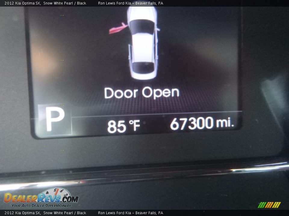 2012 Kia Optima SX Snow White Pearl / Black Photo #20