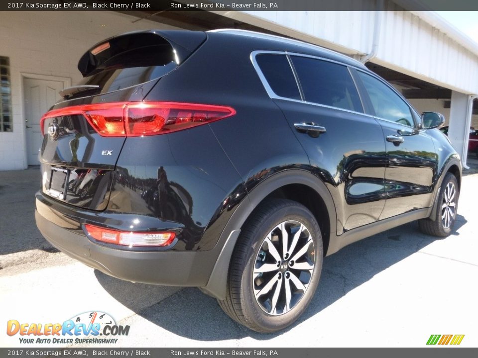 2017 Kia Sportage EX AWD Black Cherry / Black Photo #2