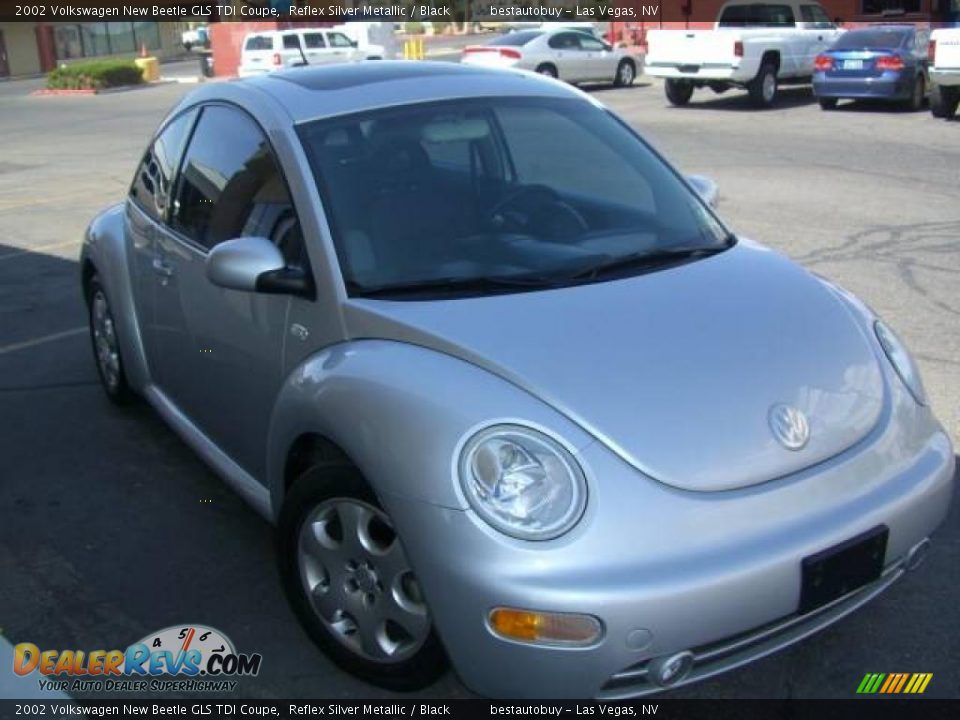 2002 Volkswagen New Beetle GLS TDI Coupe Reflex Silver Metallic / Black Photo #4