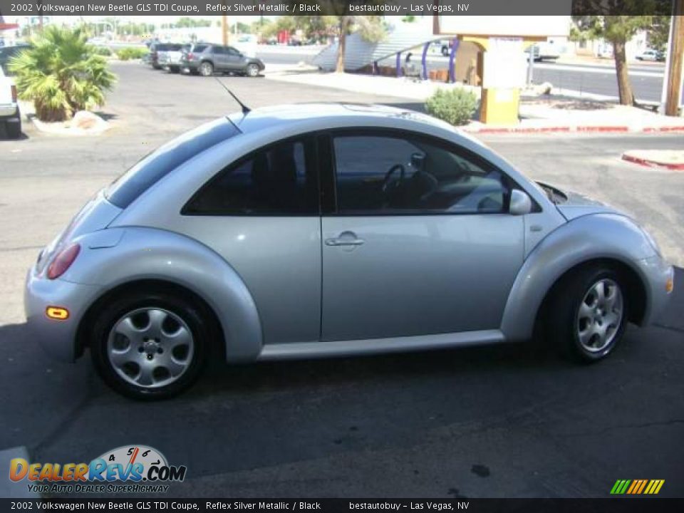 2002 Volkswagen New Beetle GLS TDI Coupe Reflex Silver Metallic / Black Photo #5
