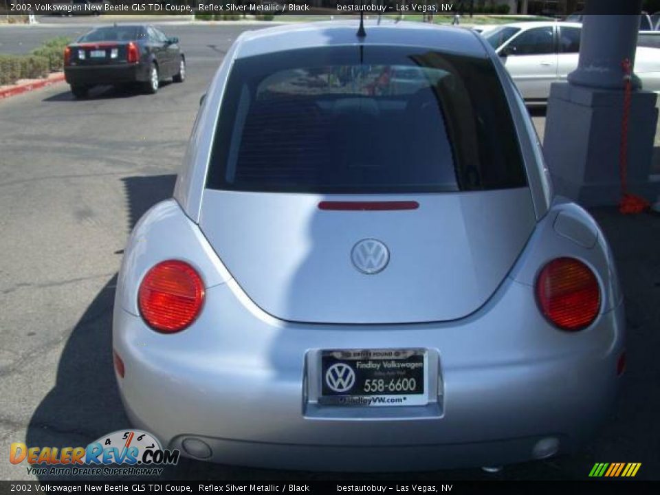 2002 Volkswagen New Beetle GLS TDI Coupe Reflex Silver Metallic / Black Photo #7