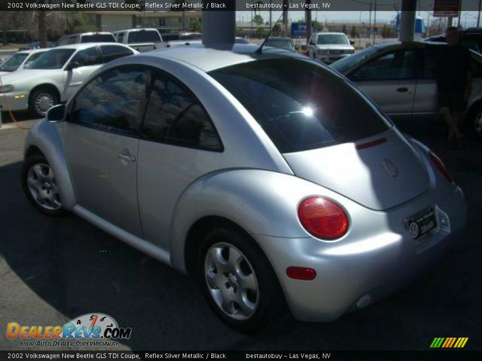 2002 Volkswagen New Beetle GLS TDI Coupe Reflex Silver Metallic / Black Photo #8