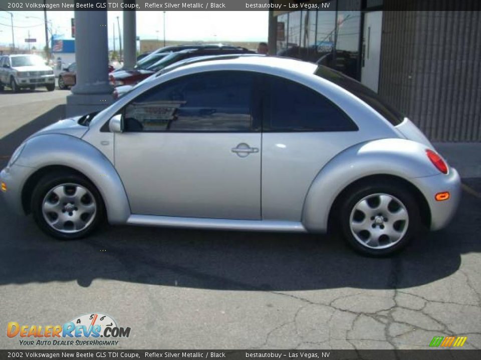 2002 Volkswagen New Beetle GLS TDI Coupe Reflex Silver Metallic / Black Photo #9