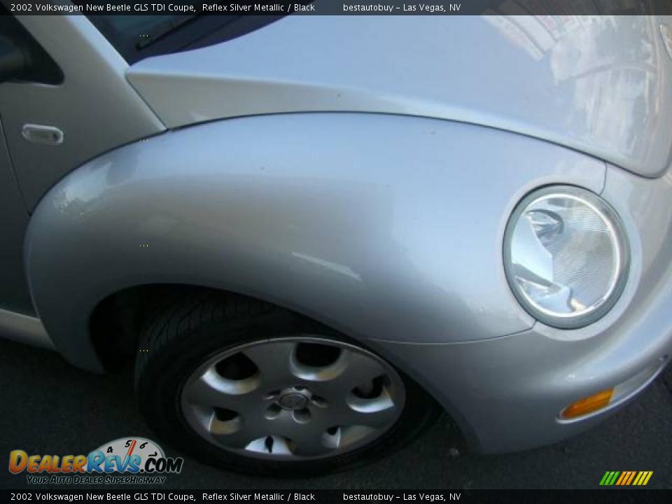 2002 Volkswagen New Beetle GLS TDI Coupe Reflex Silver Metallic / Black Photo #13