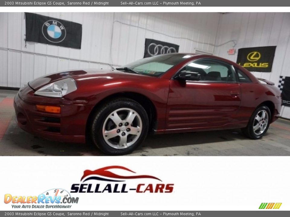 2003 Mitsubishi Eclipse GS Coupe Saronno Red / Midnight Photo #1