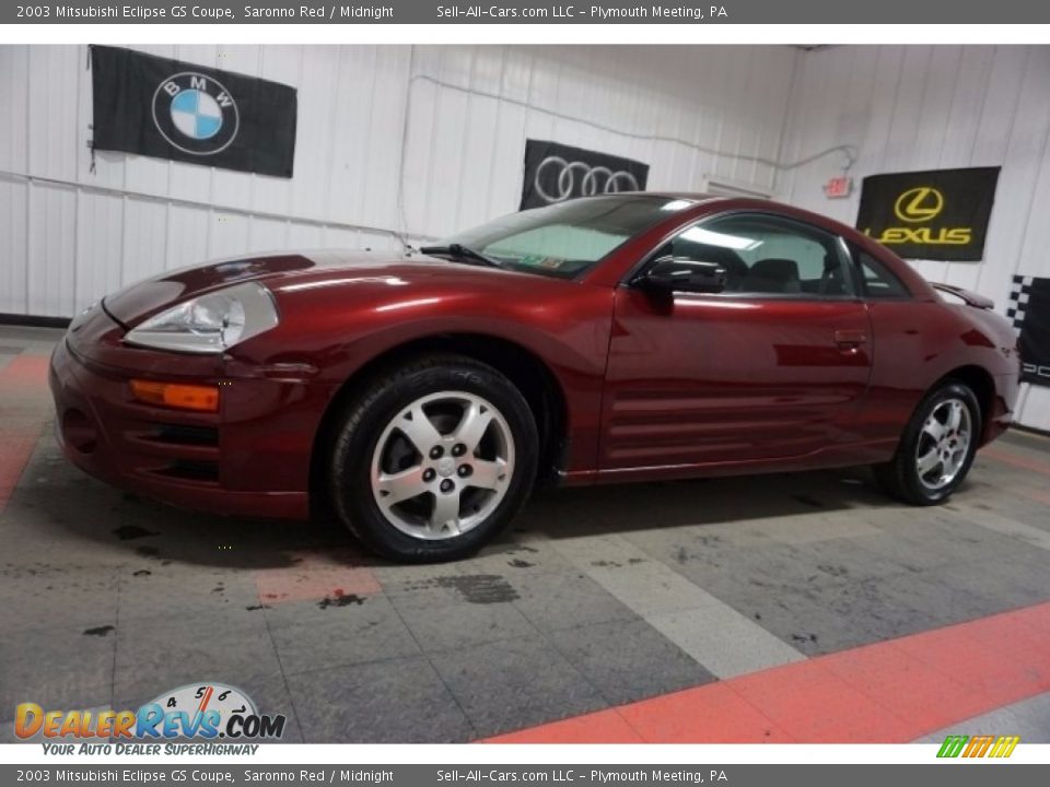 2003 Mitsubishi Eclipse GS Coupe Saronno Red / Midnight Photo #2