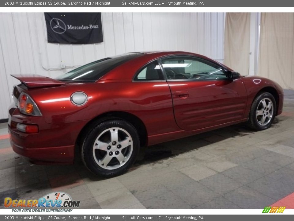 2003 Mitsubishi Eclipse GS Coupe Saronno Red / Midnight Photo #7
