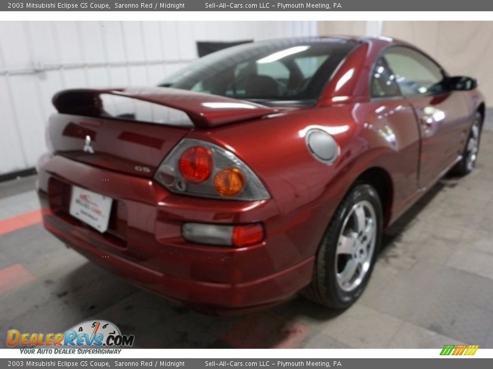 2003 Mitsubishi Eclipse GS Coupe Saronno Red / Midnight Photo #8