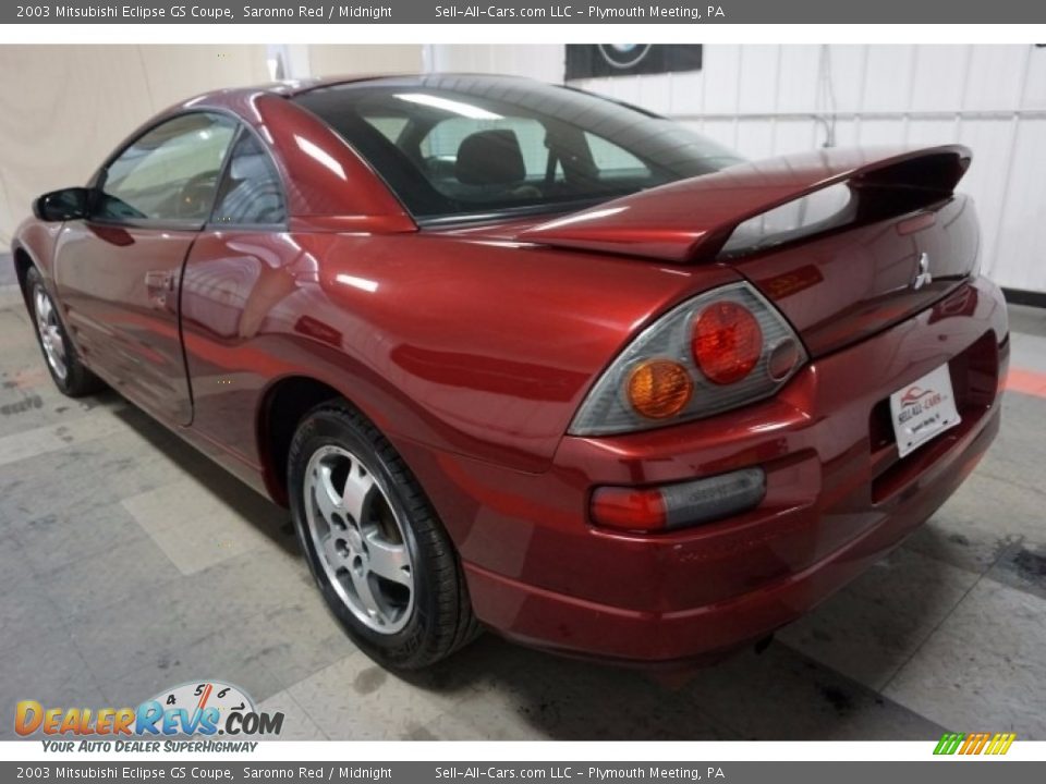 2003 Mitsubishi Eclipse GS Coupe Saronno Red / Midnight Photo #10