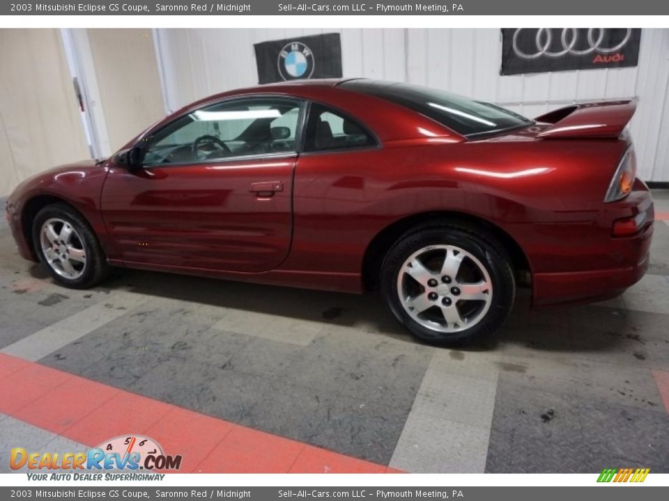 2003 Mitsubishi Eclipse GS Coupe Saronno Red / Midnight Photo #11
