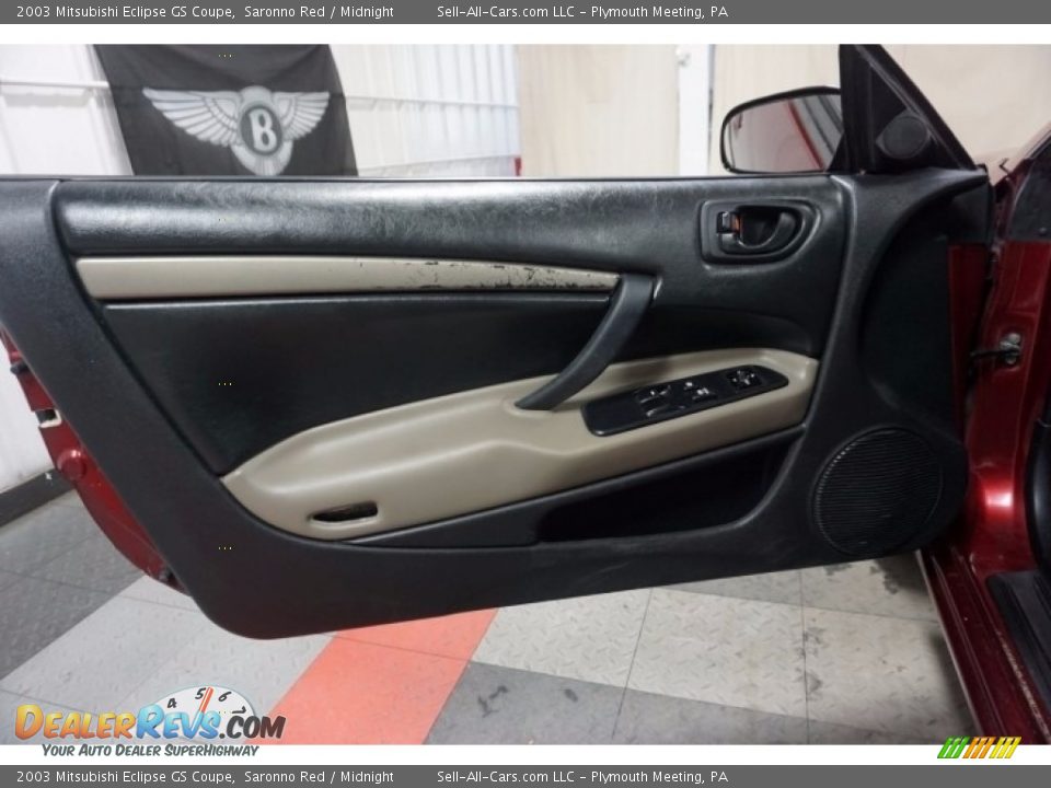 2003 Mitsubishi Eclipse GS Coupe Saronno Red / Midnight Photo #12