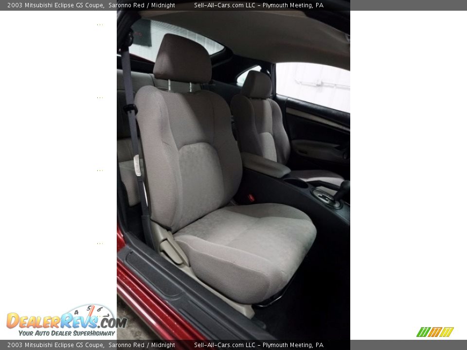 2003 Mitsubishi Eclipse GS Coupe Saronno Red / Midnight Photo #16