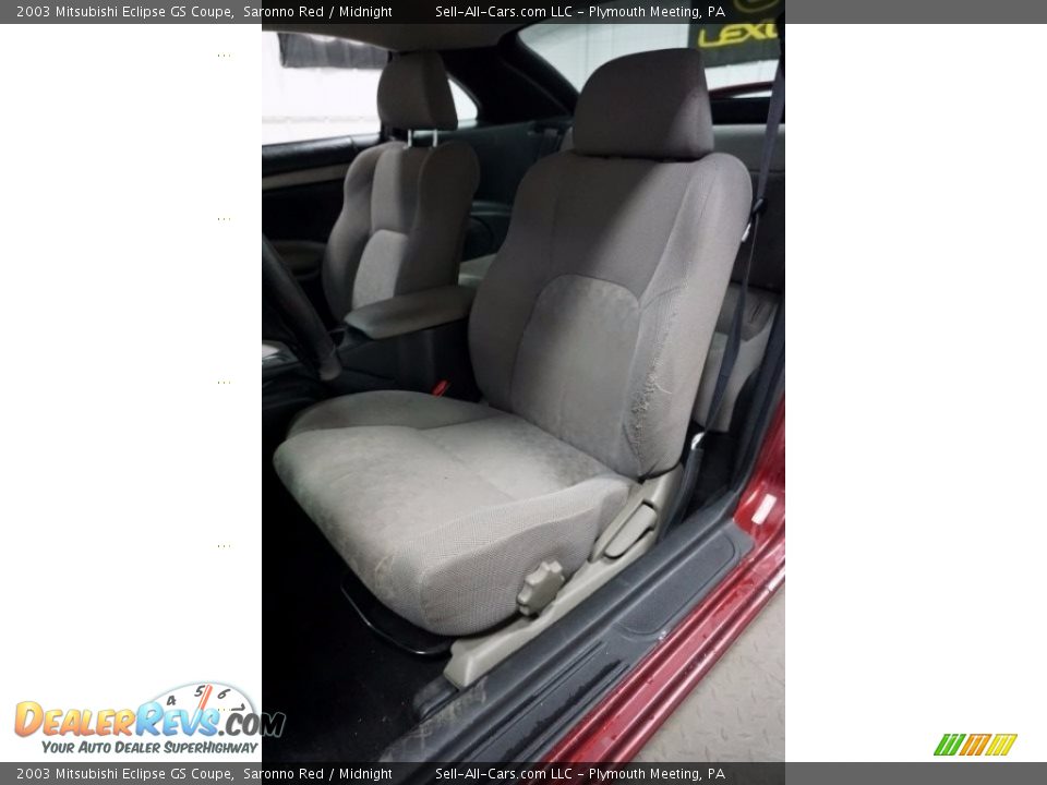 2003 Mitsubishi Eclipse GS Coupe Saronno Red / Midnight Photo #21