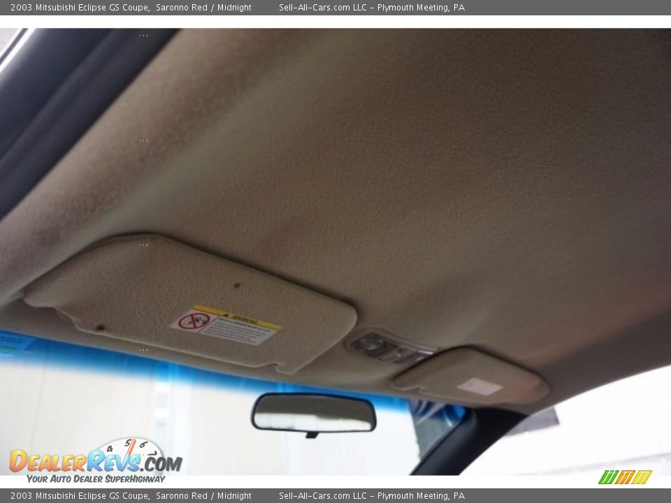 2003 Mitsubishi Eclipse GS Coupe Saronno Red / Midnight Photo #22