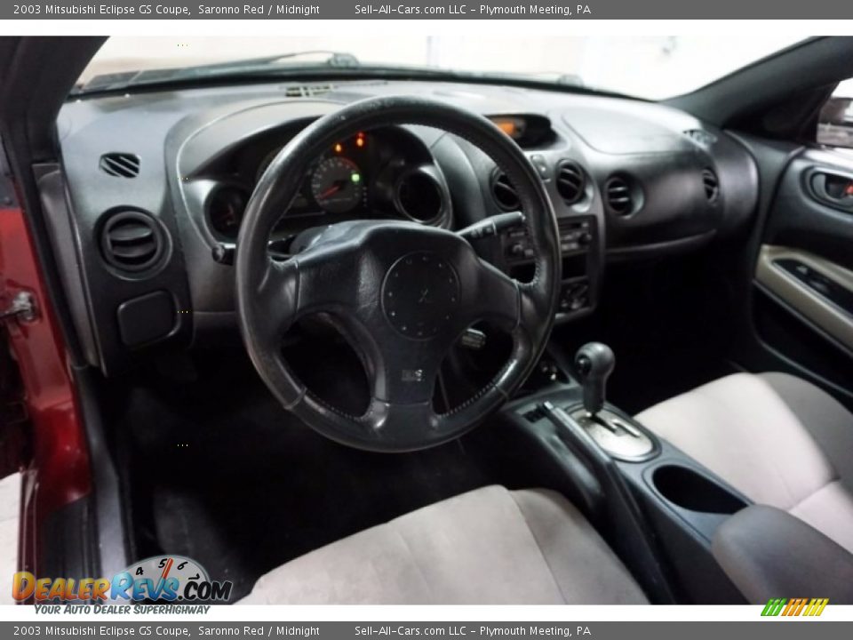 2003 Mitsubishi Eclipse GS Coupe Saronno Red / Midnight Photo #23