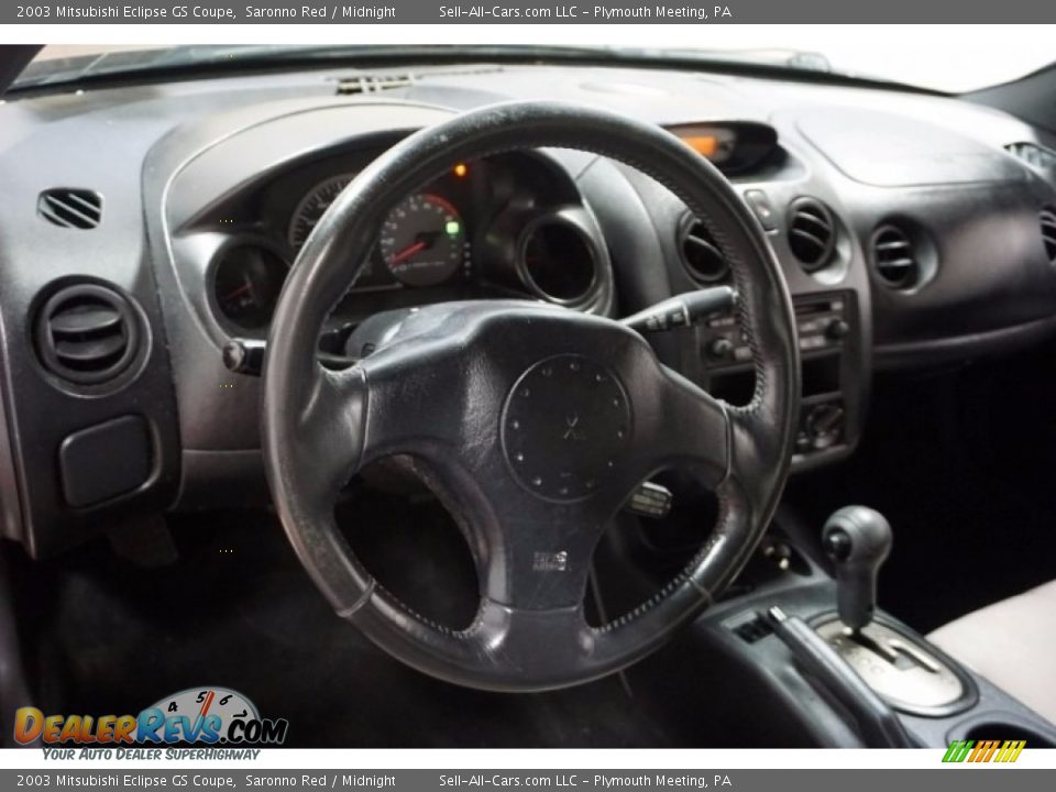 2003 Mitsubishi Eclipse GS Coupe Saronno Red / Midnight Photo #24