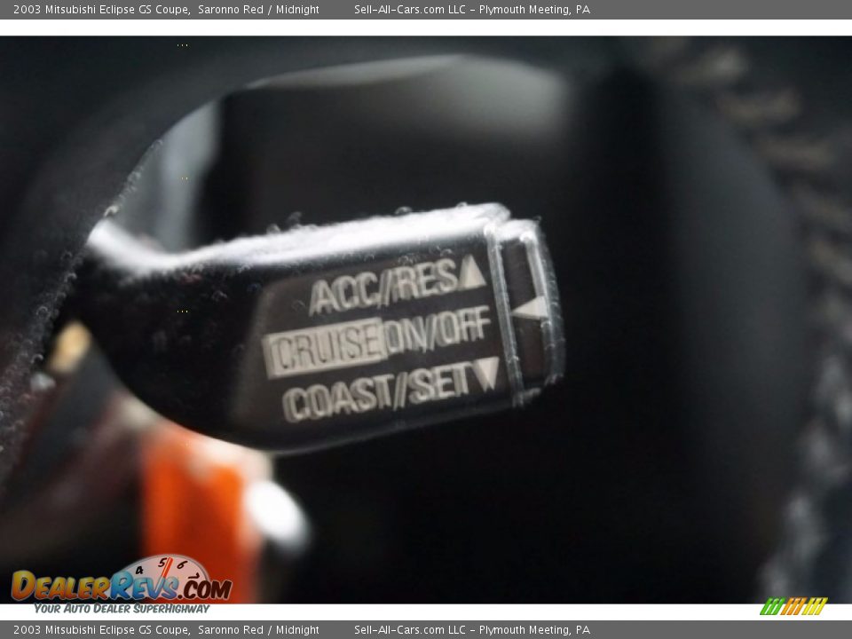2003 Mitsubishi Eclipse GS Coupe Saronno Red / Midnight Photo #25