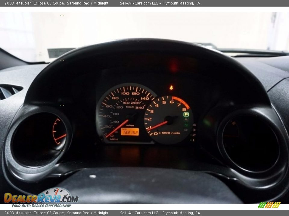 2003 Mitsubishi Eclipse GS Coupe Saronno Red / Midnight Photo #28