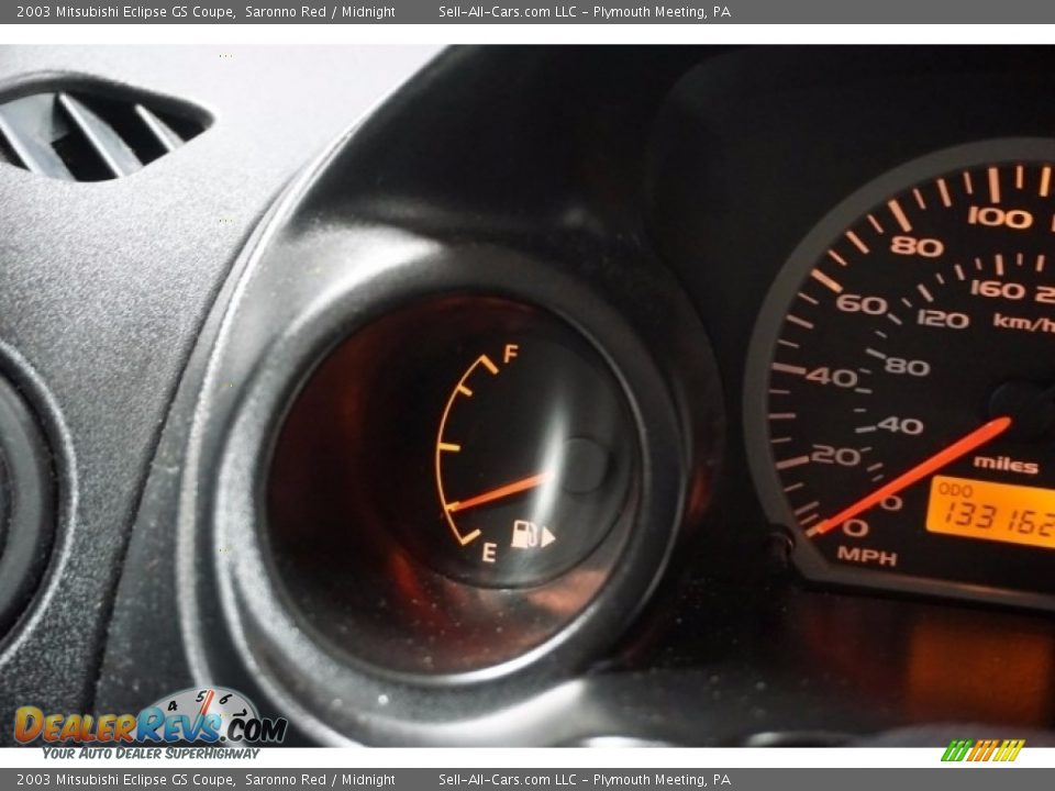 2003 Mitsubishi Eclipse GS Coupe Saronno Red / Midnight Photo #29
