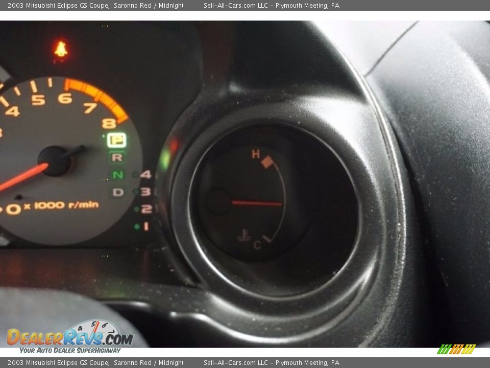 2003 Mitsubishi Eclipse GS Coupe Saronno Red / Midnight Photo #30