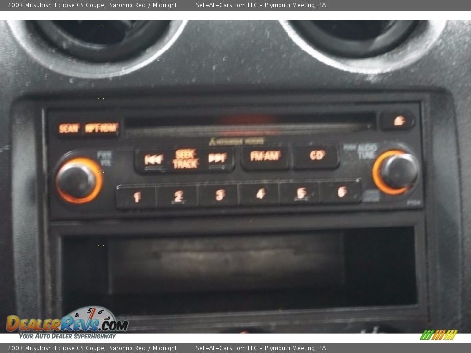 2003 Mitsubishi Eclipse GS Coupe Saronno Red / Midnight Photo #33